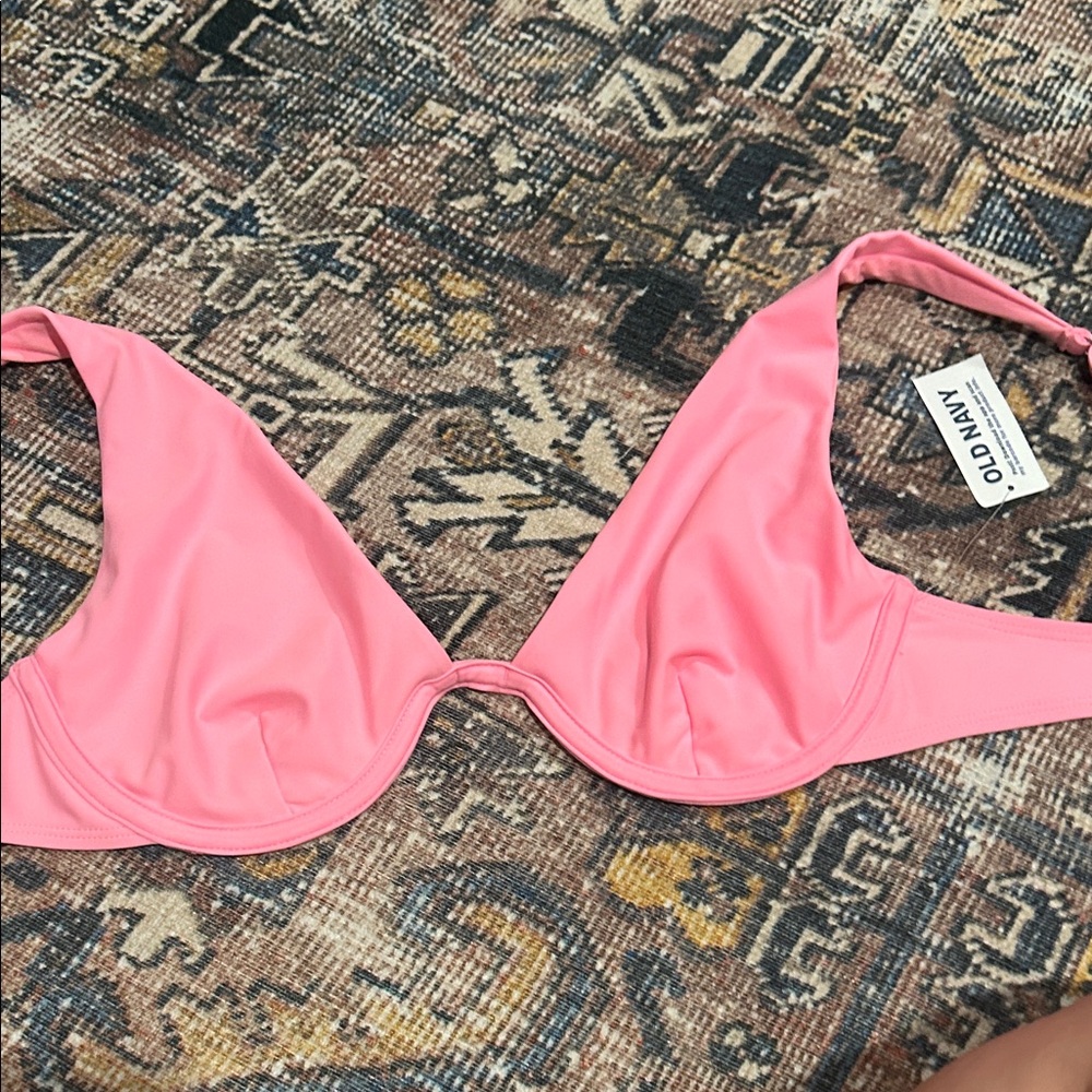 Old Navy Bright Pink Bikini Top